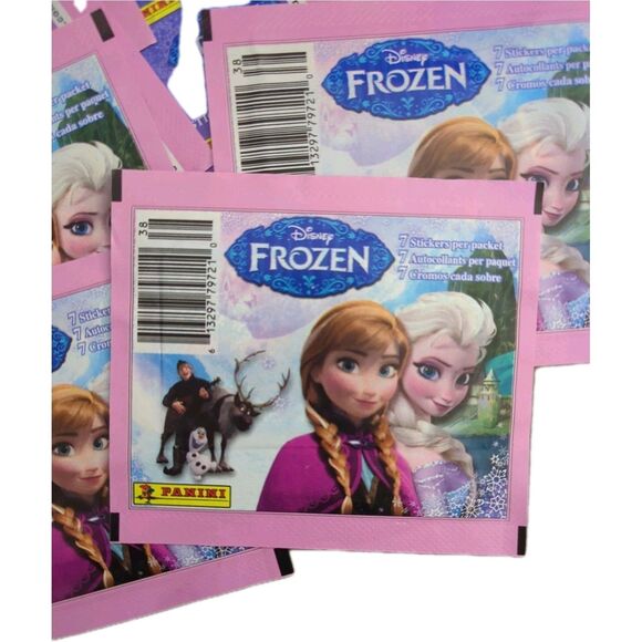 Panini Disney Frozen Album Stickers 10 Packs of 7 each 70 Total 2013 Collectible - Picture 2 of 3